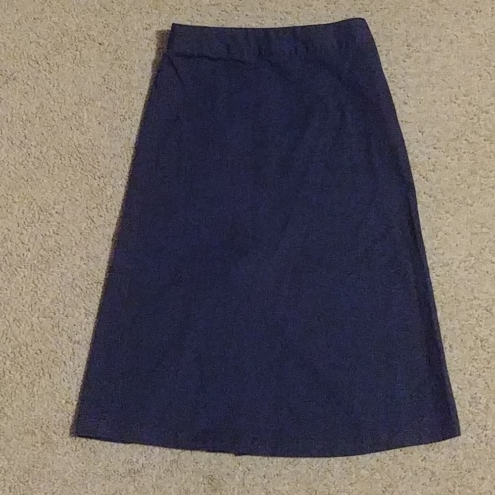 Girls navy uniform Skirt w/ kickpleat size 8